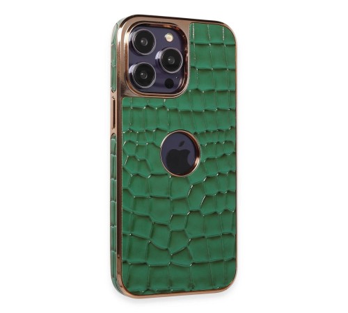 iPhone 14 Pro Kılıf Snake Kapak - Koyu Yeşil iPhone 14 Pro Kılıf Snake Kapak - Koyu Yeşil