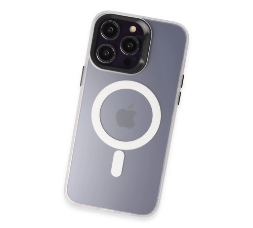 iPhone 13 Pro Max Kılıf Mateks Magsafe Kapak - Beyaz iPhone 13 Pro Max Kılıf Mateks Magsafe Kapak - Beyaz