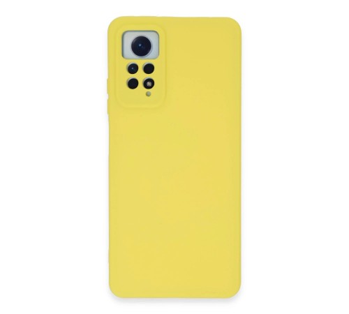 Xiaomi Redmi Note 12 Pro 4G Kılıf Nano içi Kadife Silikon - Sarı Xiaomi Redmi Note 12 Pro 4G Kılıf Nano içi Kadife Silikon - Sarı