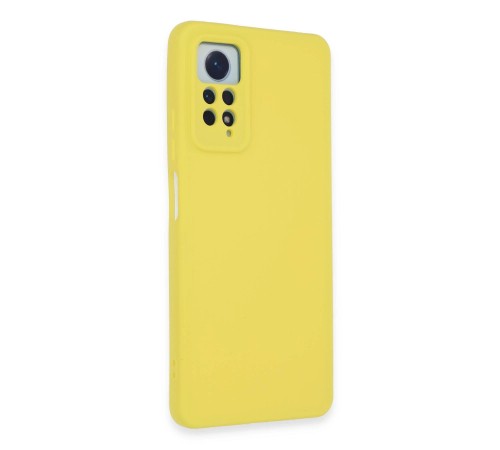 Xiaomi Redmi Note 12 Pro 4G Kılıf Nano içi Kadife Silikon - Sarı Xiaomi Redmi Note 12 Pro 4G Kılıf Nano içi Kadife Silikon - Sarı