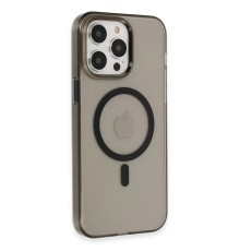 iPhone 13 Pro Max Kılıf Tron Şeffaf Magsafe Kapak - Siyah