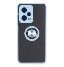 Xiaomi Redmi Note 12 5G Kılıf Montreal Yüzüklü Silikon Kapak - Buz Mavi