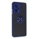 Xiaomi Redmi Note 12 5G Kılıf Montreal Yüzüklü Silikon Kapak - Lacivert