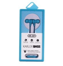 Karler Bass KR-207 Mıknatıslı Kablolu Kulaklık - Mavi