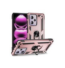 Xiaomi Poco X5 Pro 5G Kılıf Sofya Yüzüklü Silikon Kapak - Rose