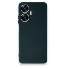 Realme C55 Kılıf First Silikon - Koyu Yeşil