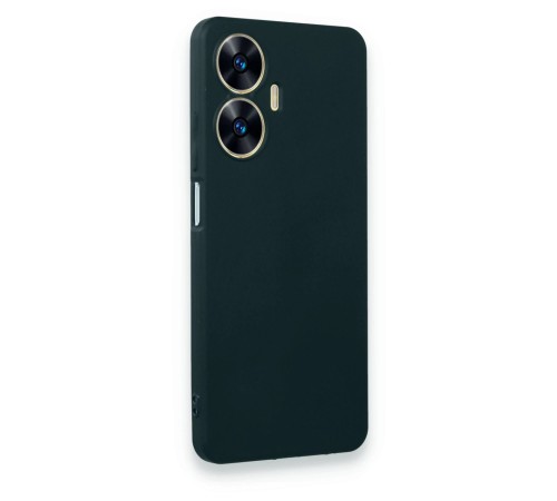 Realme C55 Kılıf First Silikon - Koyu Yeşil Realme C55 Kılıf First Silikon - Koyu Yeşil