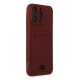 iPhone 15 Pro Kılıf Kelvin Kartvizitli Silikon - Bordo