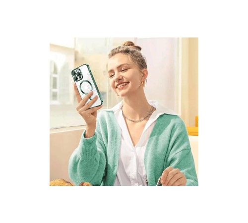 iPhone 15 Pro Kılıf Kross Magneticsafe Kapak - Gümüş