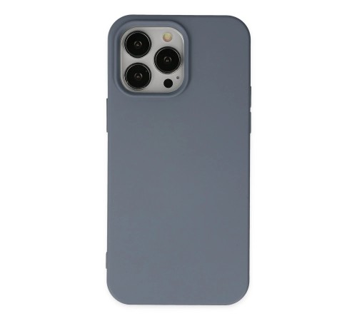 iPhone 15 Pro Kılıf Nano içi Kadife Silikon - Gri iPhone 15 Pro Kılıf Nano içi Kadife Silikon - Gri