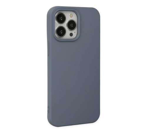 iPhone 15 Pro Kılıf Nano içi Kadife Silikon - Gri iPhone 15 Pro Kılıf Nano içi Kadife Silikon - Gri