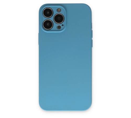iPhone 15 Pro Max Kılıf Nano içi Kadife Silikon - Mavi iPhone 15 Pro Max Kılıf Nano içi Kadife Silikon - Mavi