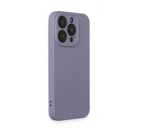 iPhone 15 Pro Max Kılıf Nano içi Kadife Silikon - Lila iPhone 15 Pro Max Kılıf Nano içi Kadife Silikon - Lila
