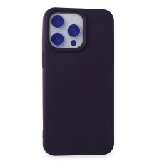 iPhone 15 Pro Max Kılıf Nano içi Kadife Silikon - Mor