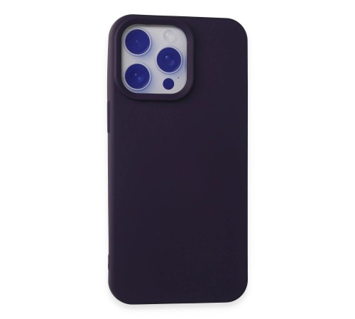 iPhone 15 Pro Max Kılıf Nano içi Kadife Silikon - Mor iPhone 15 Pro Max Kılıf Nano içi Kadife Silikon - Mor