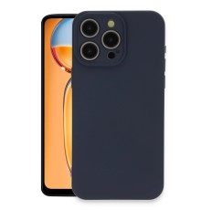 iPhone 15 Pro Max Kılıf Nano içi Kadife Silikon - Lacivert