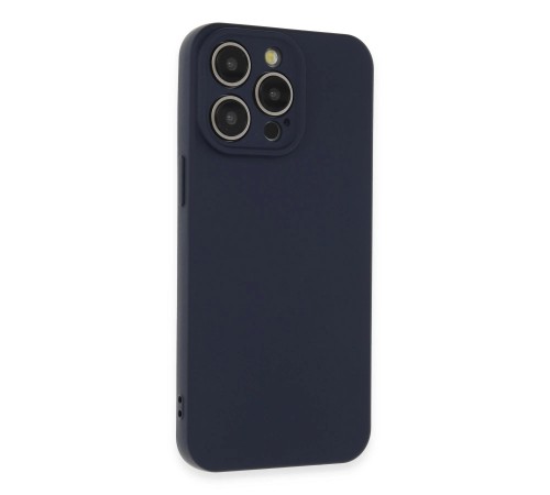 iPhone 15 Pro Max Kılıf Nano içi Kadife Silikon - Lacivert iPhone 15 Pro Max Kılıf Nano içi Kadife Silikon - Lacivert
