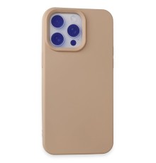iPhone 15 Pro Max Kılıf Nano içi Kadife Silikon - Pudra