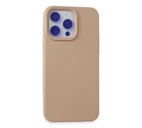 iPhone 15 Pro Max Kılıf Nano içi Kadife Silikon - Pudra iPhone 15 Pro Max Kılıf Nano içi Kadife Silikon - Pudra