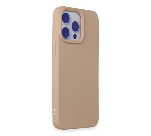 iPhone 15 Pro Max Kılıf Nano içi Kadife Silikon - Pudra iPhone 15 Pro Max Kılıf Nano içi Kadife Silikon - Pudra