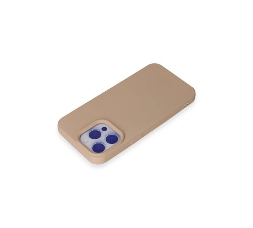 iPhone 15 Pro Max Kılıf Nano içi Kadife Silikon - Pudra iPhone 15 Pro Max Kılıf Nano içi Kadife Silikon - Pudra