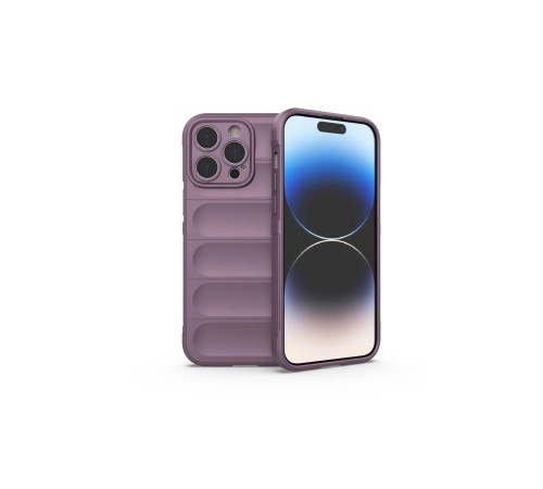 iPhone 15 Pro Max Kılıf Optimum Silikon - Mor iPhone 15 Pro Max Kılıf Optimum Silikon - Mor