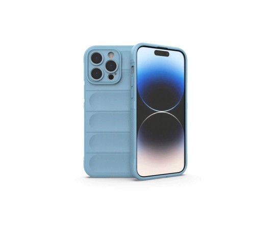 iPhone 15 Pro Max Kılıf Optimum Silikon - Sky Blue iPhone 15 Pro Max Kılıf Optimum Silikon - Sky Blue