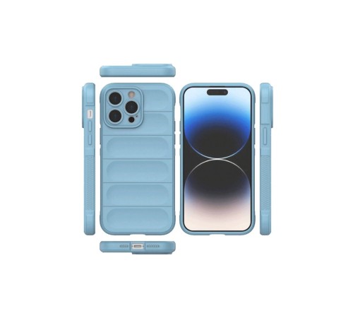iPhone 15 Pro Max Kılıf Optimum Silikon - Sky Blue iPhone 15 Pro Max Kılıf Optimum Silikon - Sky Blue