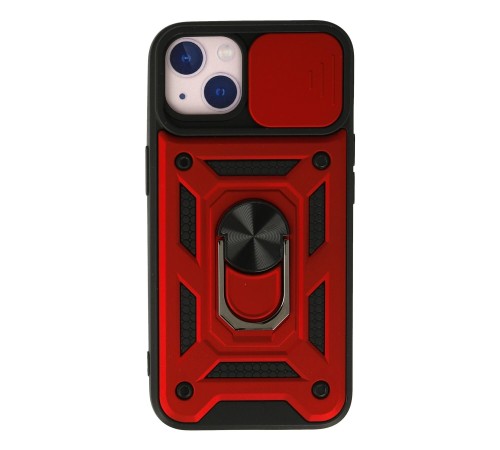 iPhone 15 Kılıf Pars Lens Yüzüklü Silikon - Kırmızı iPhone 15 Kılıf Pars Lens Yüzüklü Silikon - Kırmızı