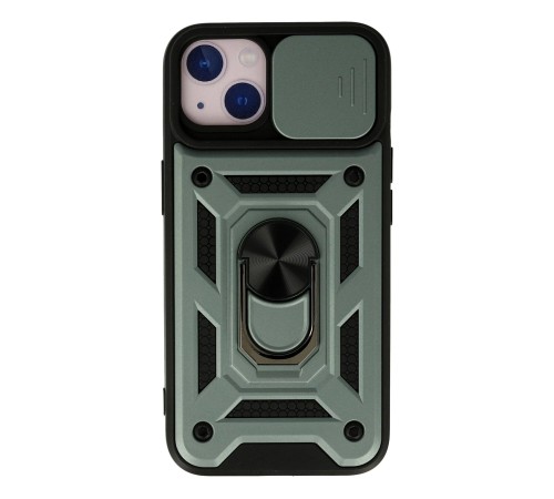 iPhone 15 Kılıf Pars Lens Yüzüklü Silikon - Yeşil iPhone 15 Kılıf Pars Lens Yüzüklü Silikon - Yeşil
