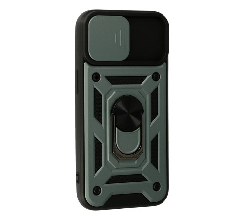 iPhone 15 Kılıf Pars Lens Yüzüklü Silikon - Yeşil iPhone 15 Kılıf Pars Lens Yüzüklü Silikon - Yeşil
