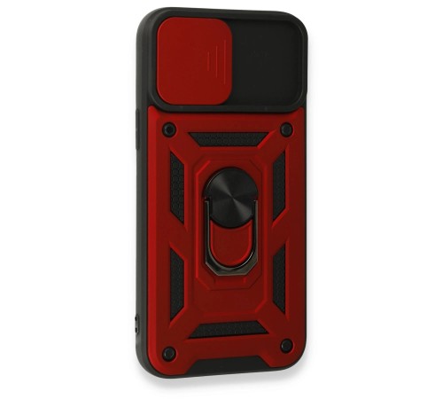 iPhone 15 Pro Kılıf Pars Lens Yüzüklü Silikon - Kırmızı iPhone 15 Pro Kılıf Pars Lens Yüzüklü Silikon - Kırmızı