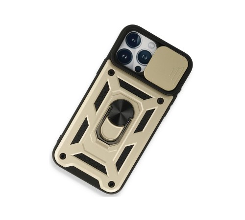 iPhone 15 Pro Kılıf Pars Lens Yüzüklü Silikon - Gold iPhone 15 Pro Kılıf Pars Lens Yüzüklü Silikon - Gold