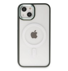 iPhone 15 Kılıf Room Magneticsafe Silikon - Köknar Yeşili