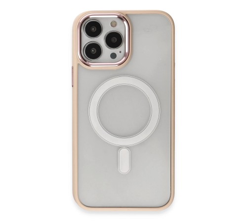 iPhone 15 Pro Kılıf Room Magneticsafe Silikon - Pudra