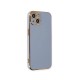 iPhone 15 Kılıf Volet Silikon - Mavi