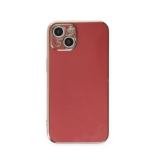 iPhone 15 Kılıf Volet Silikon - Kırmızı