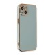 iPhone 15 Kılıf Volet Silikon - Açık Yeşil