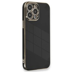iPhone 15 Pro Kılıf Volet Silikon - Siyah