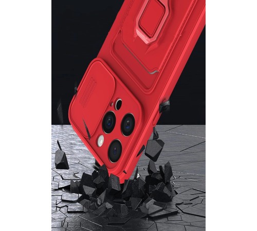 iPhone 15 Pro Kılıf Zuma Kartvizitli Yüzüklü Silikon - Kırmızı iPhone 15 Pro Kılıf Zuma Kartvizitli Yüzüklü Silikon - Kırmızı