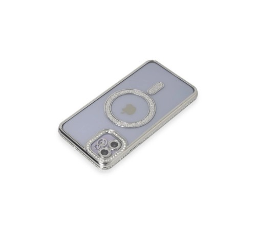iPhone 11 Kılıf Joke Simli Magneticsafe Kılıf - Gümüş iPhone 11 Kılıf Joke Simli Magneticsafe Kılıf - Gümüş