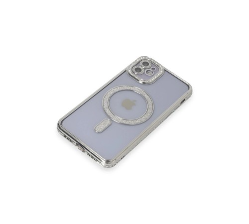 iPhone 11 Kılıf Joke Simli Magneticsafe Kılıf - Gümüş iPhone 11 Kılıf Joke Simli Magneticsafe Kılıf - Gümüş