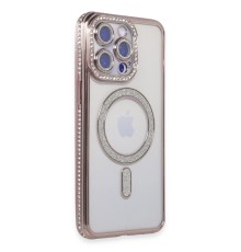 iPhone 14 Pro Kılıf Joke Simli Magneticsafe Kılıf - Pembe