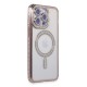 iPhone 14 Pro Kılıf Joke Simli Magneticsafe Kılıf - Pembe