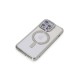iPhone 14 Pro Kılıf Joke Simli Magneticsafe Kılıf - Gümüş