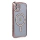 iPhone 11 Kılıf Joke Simli Magneticsafe Kılıf - Pembe