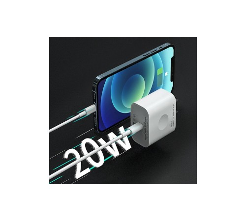 Konfulon C69D 20W + DC13 1M 20W Type-C to Lightning Kablolu PD Şarj Cihazı Konfulon C69D 20W + DC13 1M 20W Type-C to Lightning Kablolu PD Şarj Cihazı