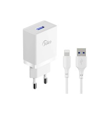 JK77 12W + PX17 1M 2.4A Usb to Lightning Kablolu PD Şarj Cihazı
