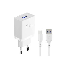 JK77 12W + PX18 1M 2.4A Usb to Type-C Kablolu PD Şarj Cihazı