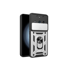 Realme 11 Pro Kılıf Pars Lens Yüzüklü Silikon - Gümüş